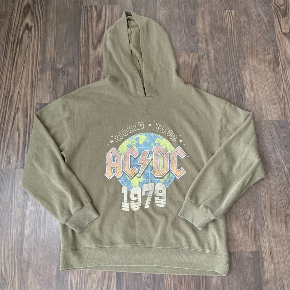 AC/DC NWT Sweater Hoodie 1979 World Tour - Picture 5 of 16
